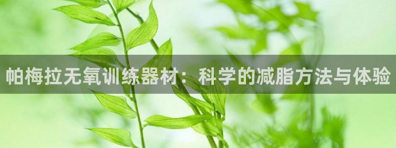 熊猫体育娱乐是那个系列的台子:帕梅拉无氧训练器材:科学的减脂